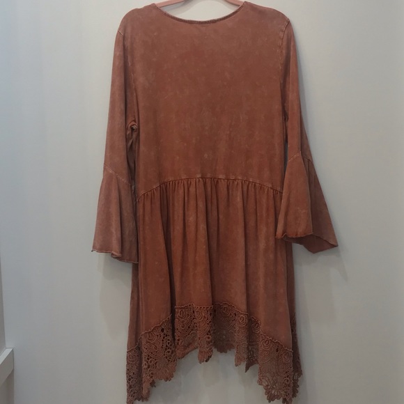 Boutique Distressed Boho Tunic size Medium - Picture 7 of 13